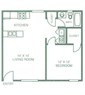 1 Bed / 1 Bath