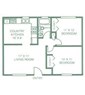 2 Bed / 1 Bath