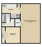 1 Bedroom / 1 Bath