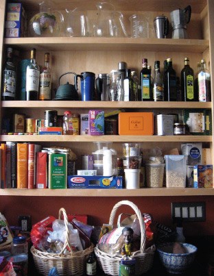 Organized Apartment Pantry