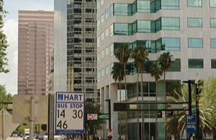 Hart Bus Stop in Downtown Tampa